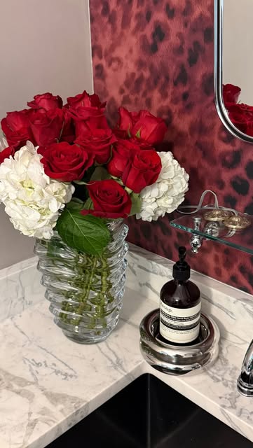 Palm Beauty on Instagram: May be an image of sink, flower arrangement and faucet